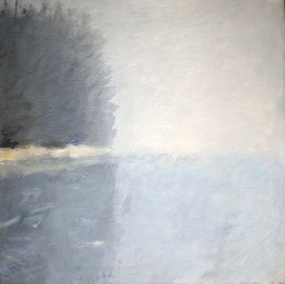 Appraisal: WOLF KAHN American b Maine Fog oil on canvas WOLF