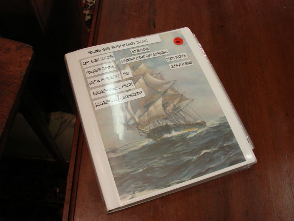 Appraisal: MARINE Three folders containing assorted papers of Cape ships under