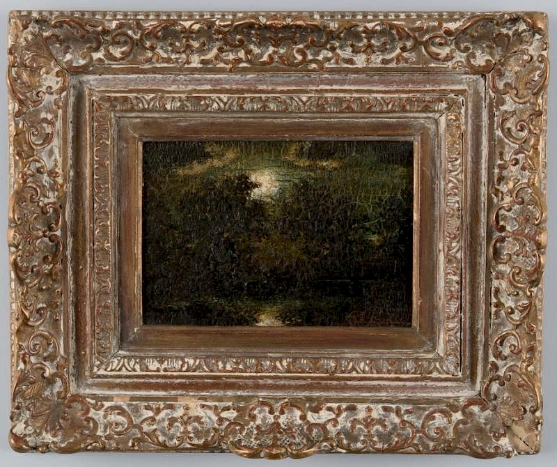 Appraisal: Ralph Albert Blakelock O B Moonlit Landscape Ralph Albert Blakelock