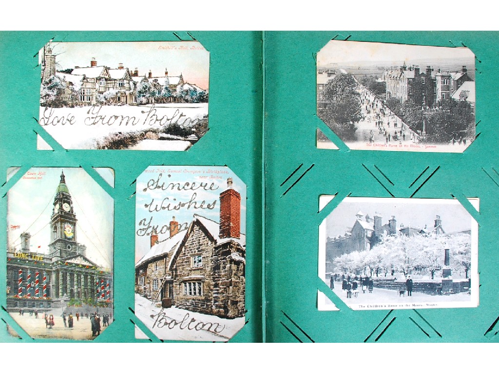 Appraisal: EARLY TWENTIETH CENTURY ALBUM OF POSTCARDS mainly various views of