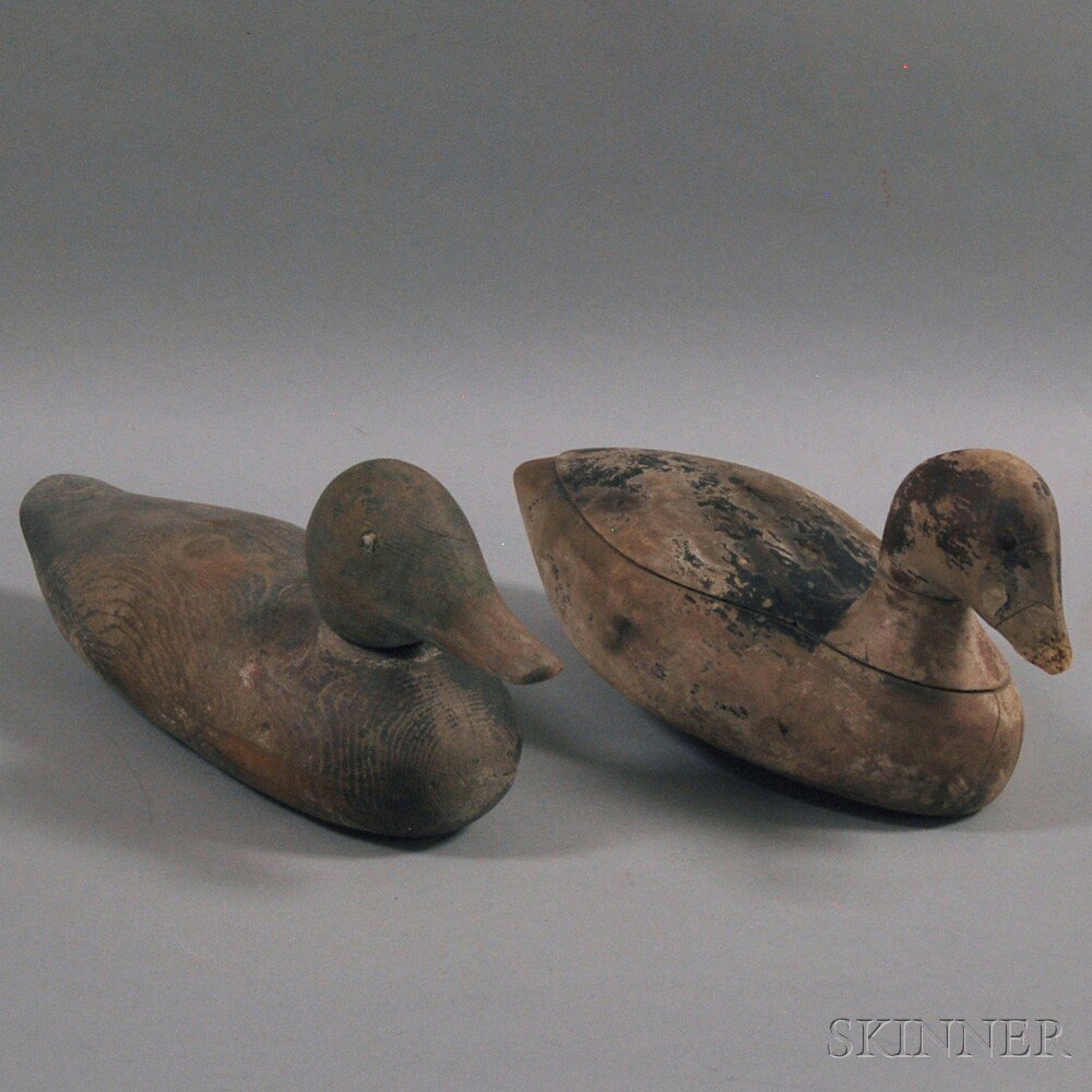 Appraisal: Two Duck Decoys America early th century one possibly a