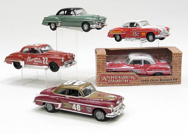 Appraisal: Metal s stylized cars Grouping of assorted metal Ertl and