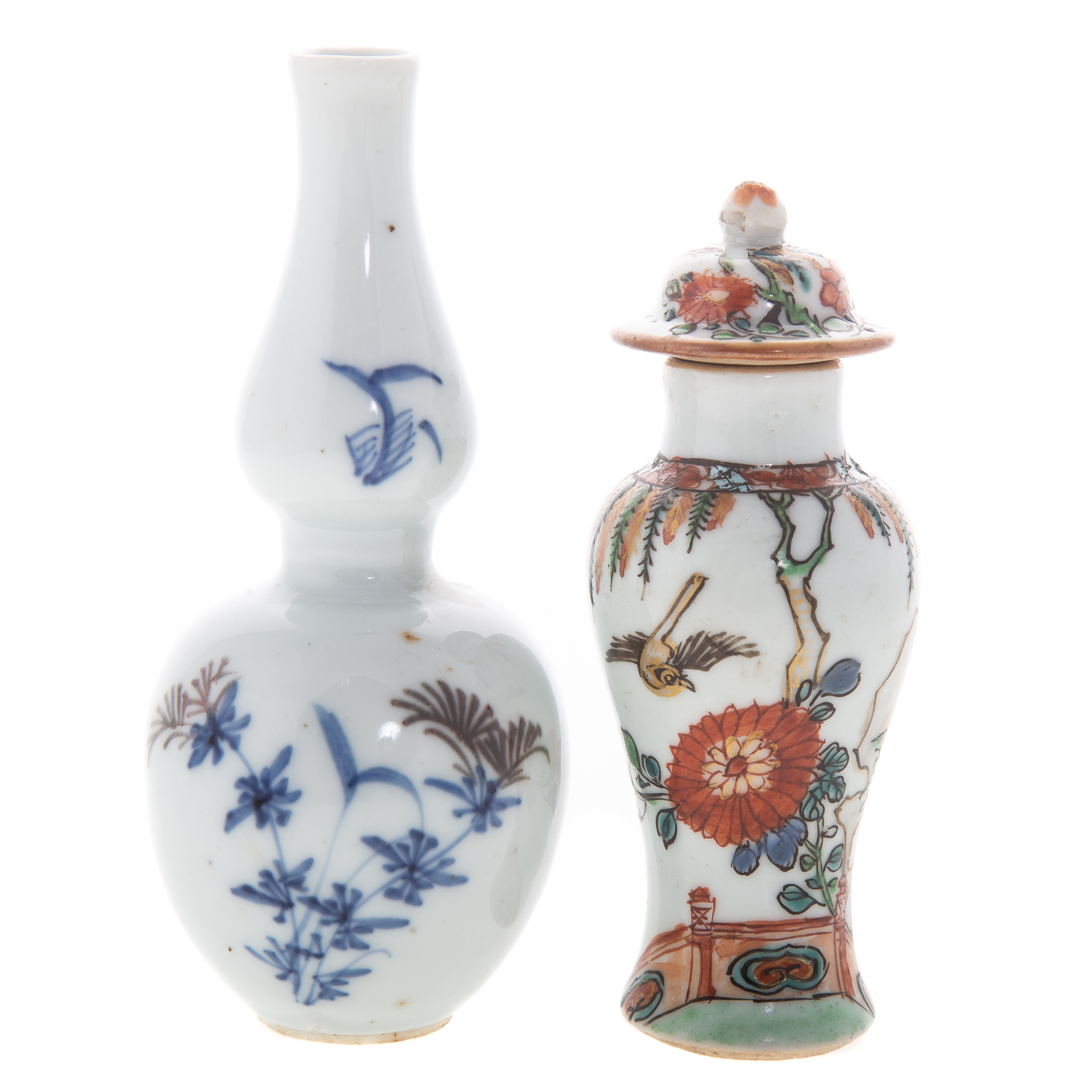 Appraisal: CHINESE MINIATURE PORCELAIN JAR VASE Famille Verte miniature jar with