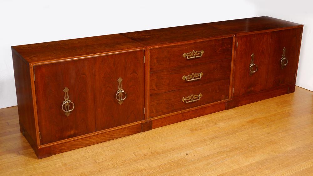 Appraisal: FOSTER MCDAVID MID CENTURY PIECE MODULAR STORAGE CABINETS Manufactured by