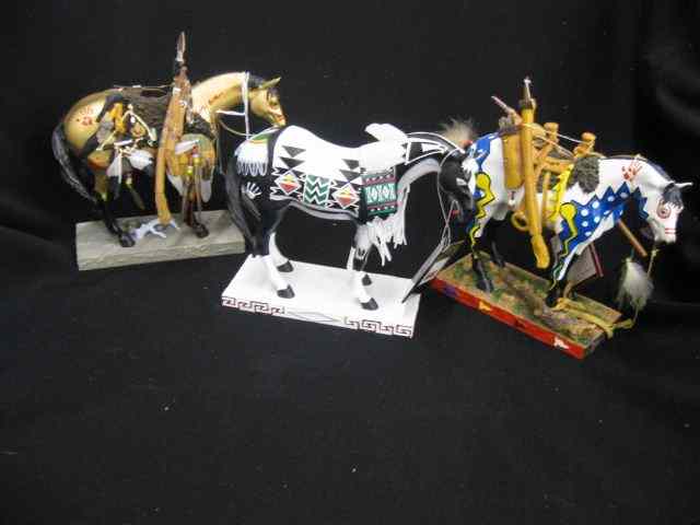 Appraisal: Indian ''Painted Pony'' Figurines by Westland '' excellent