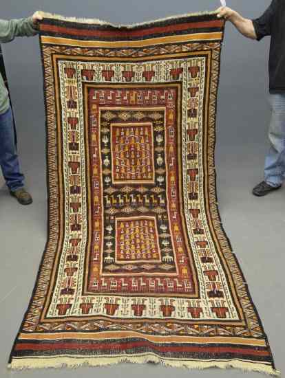 Appraisal: Flatweave rug '' x ''