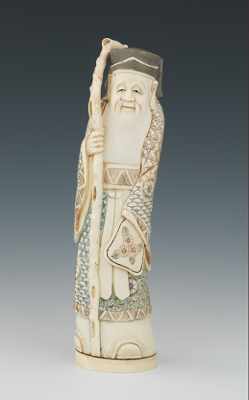 Appraisal: A Chinese Carved Ivory Figure of the Immortal God Lu