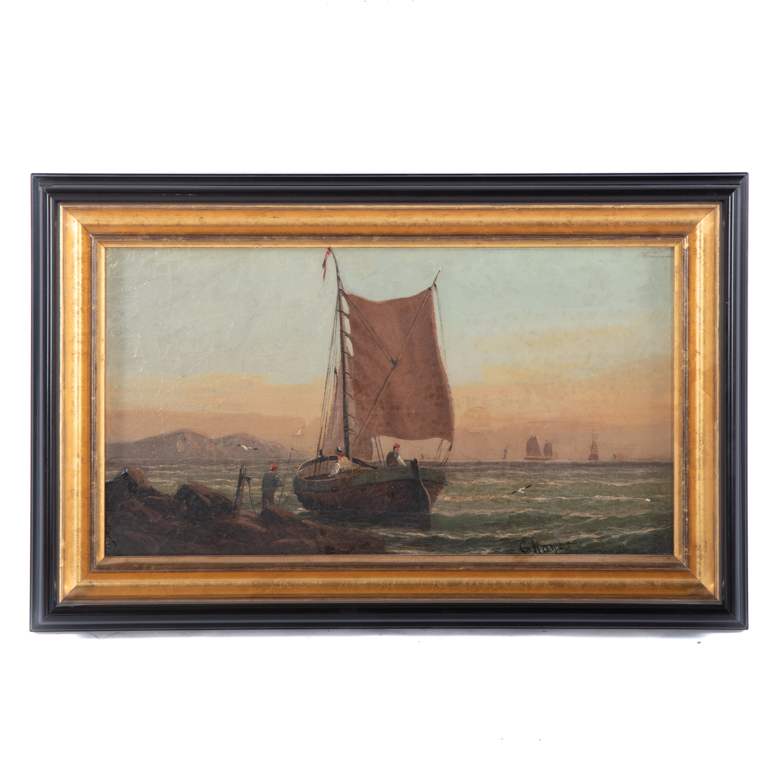 Appraisal: CLAUDE HAYES FISHERMAN AT SEA OIL Irish English - Oil