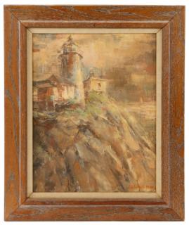 Appraisal: Emilie Atlee Eastern Point Light Oil Emilie Atlee American -