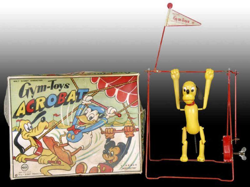 Appraisal: Japanese Linemar Walt Disney Pluto Acrobat Gym Toy Description ''