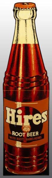 Appraisal: Metal -Piece Hires Root Beer Die-Cut Bottle Description Circa s