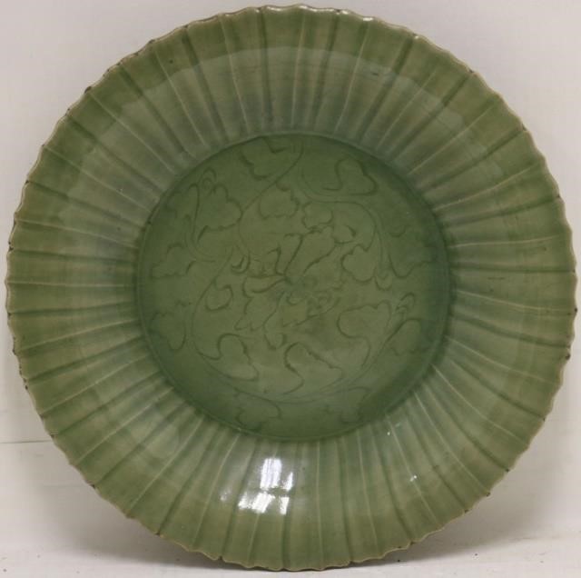 Appraisal: ASIAN POSSIBLY KOREAN CELADON PLATE TH C OREARLIER DIAMETER EXCELLENT