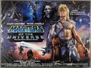 Appraisal: Masters of the Universe British Quad film poster starring Dolph