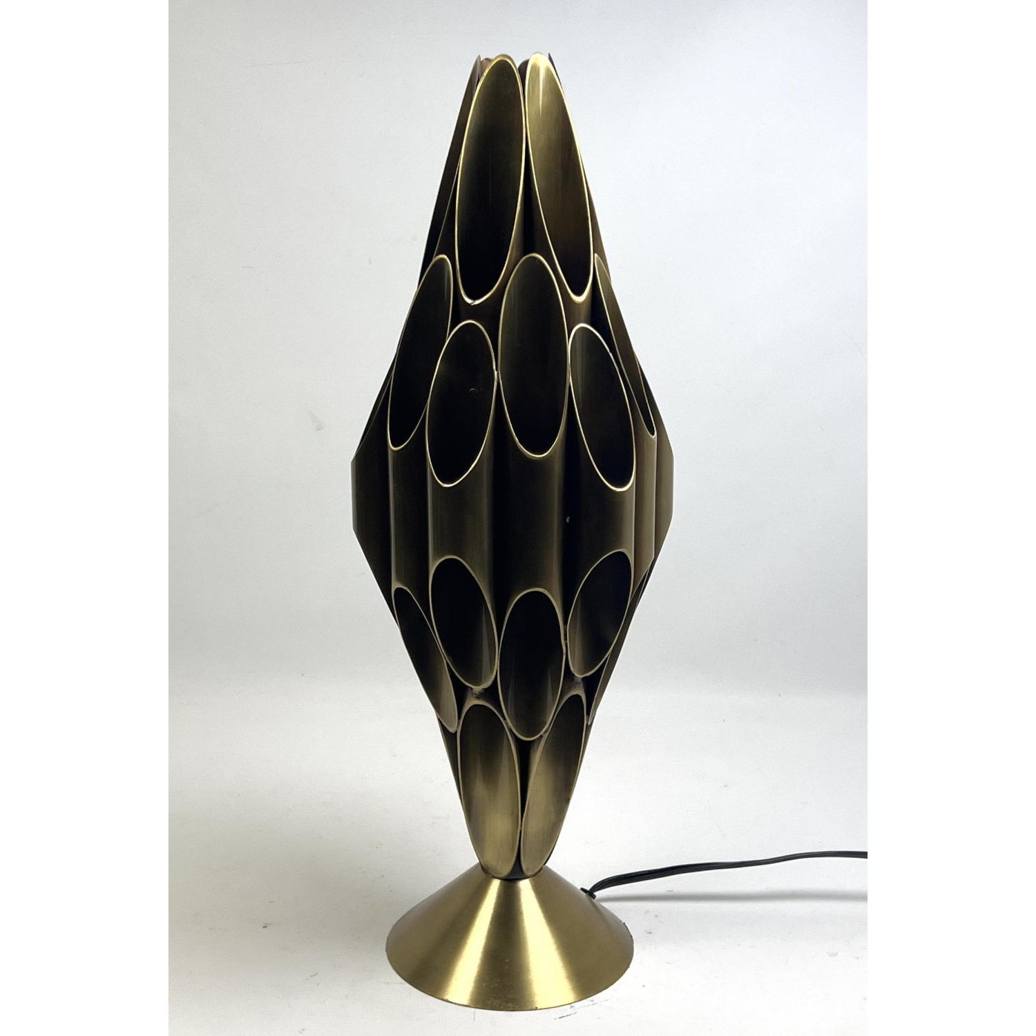 Appraisal: Contemporary Maison Charles Morille Style table lamp Brass Tubes Dimensions