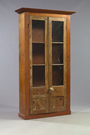 Appraisal: Country Pine Bookcase partially composed of antique elements with a