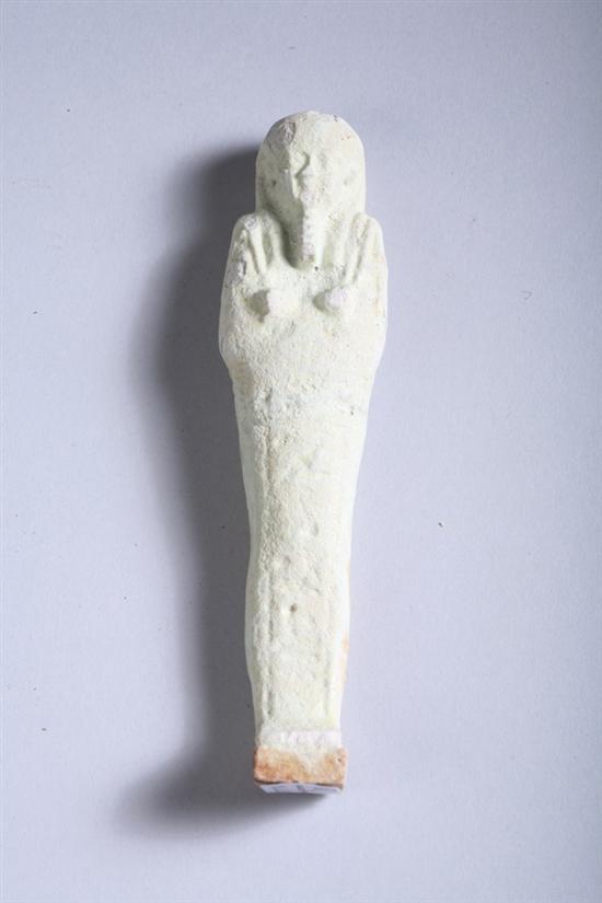 Appraisal: EGYPTIAN FAIENCE USHABTI Circa B C - in high