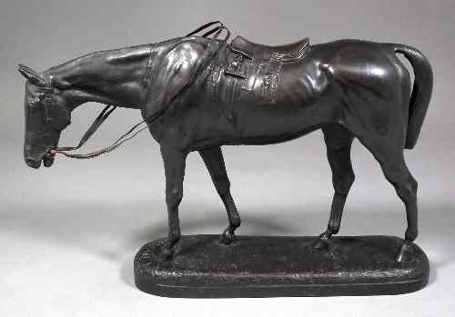 Appraisal: John Willis Good - - Brown patinated bronze figure -