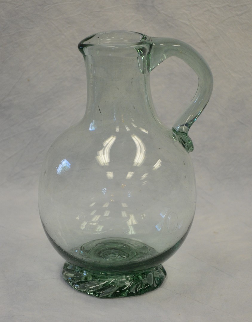 Appraisal: Clevenger Glass Water Pitcher Clayton NJ late s blown glass