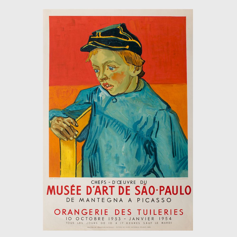 Appraisal: Two French Exhibition Posters Including Henri Manguin Mus e Toulouse-Lautrec