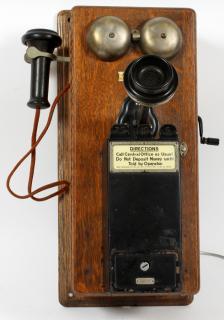 Appraisal: WESTERN ELECTRIC CO CRANK PAY PHONE WESTERN ELECTRIC CO CRANK