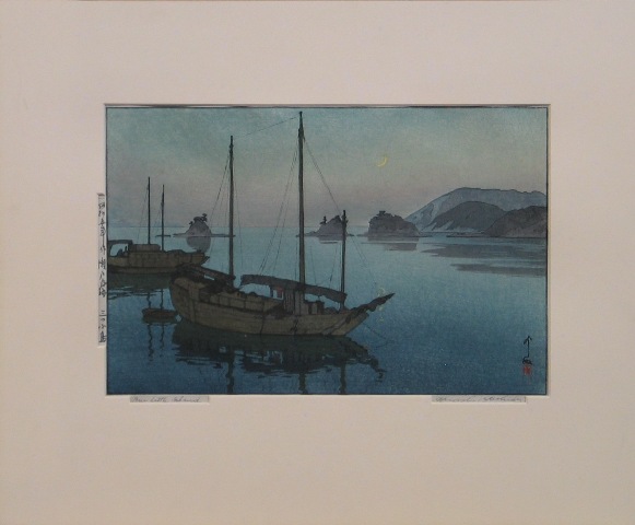 Appraisal: Hiroshi Yoshida Japanese - Three Little Islands print signed 'Hiroshi