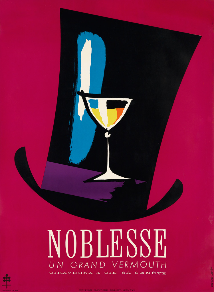 Appraisal: HERBERT LEUPIN - NOBLESSE UN GRAND VERMOUTH x inches x