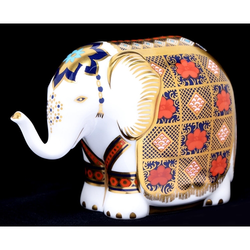 Appraisal: A Royal Crown Derby Elephant paperweight commissioned by Gump's numbered