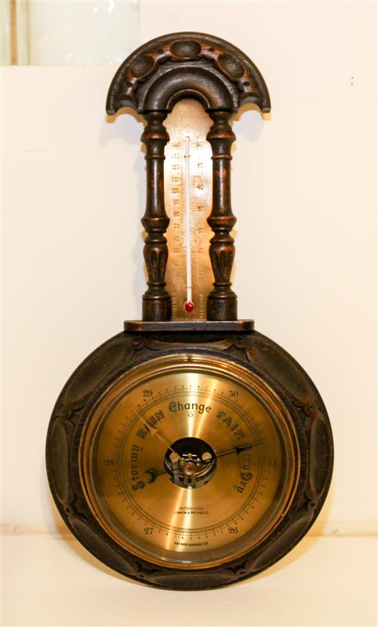 Appraisal: Sale Lot An English Aneroid Barometer made by Aitchison London