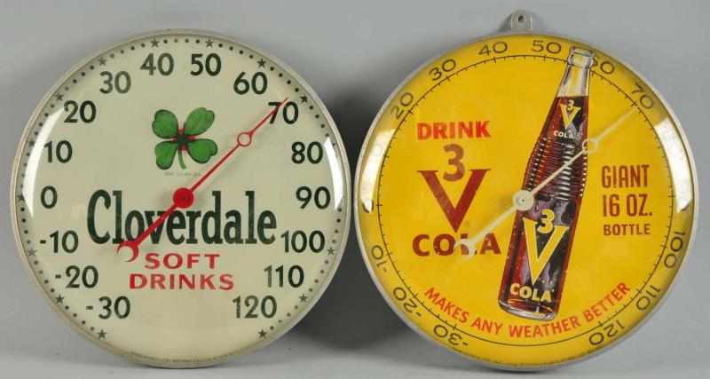 Appraisal: Lot of Pam Thermometers Description Circa s Includes V Cola