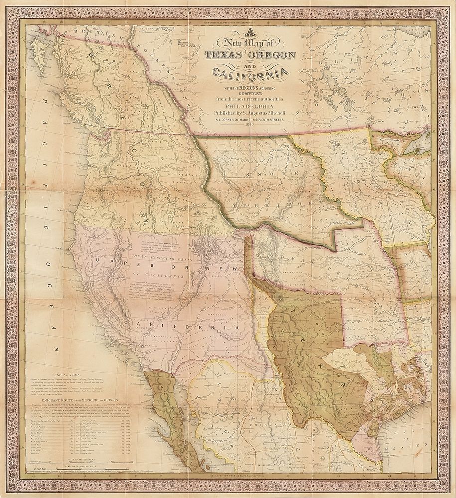 Appraisal: AN ANTIQUE REPUBLIC OF TEXAS MAP A New Map of