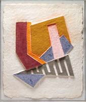 Appraisal: FRANK STELLA AMERICAN - RELIEF GEOMETRIC PAPER SCULPTURE Sella was