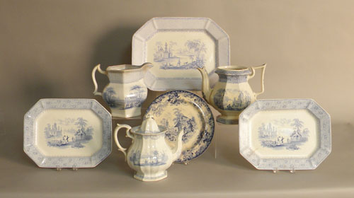 Appraisal: Group of Staffordshire wares th c pieces