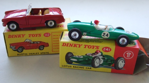 Appraisal: A Dinky Austin Healey sprite and a Dinky Lotus racing