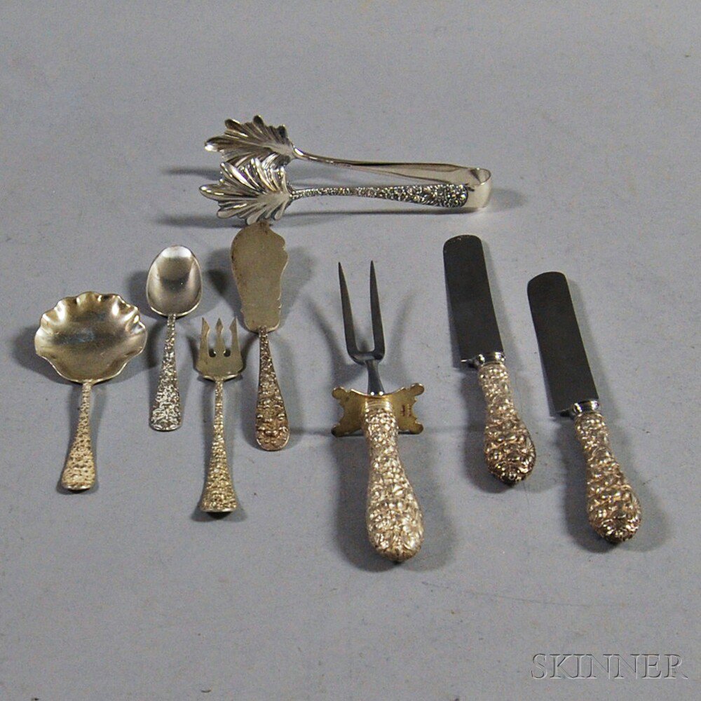 Appraisal: S Kirk Son Steiff Rose Partial Sterling Silver Flatware Service