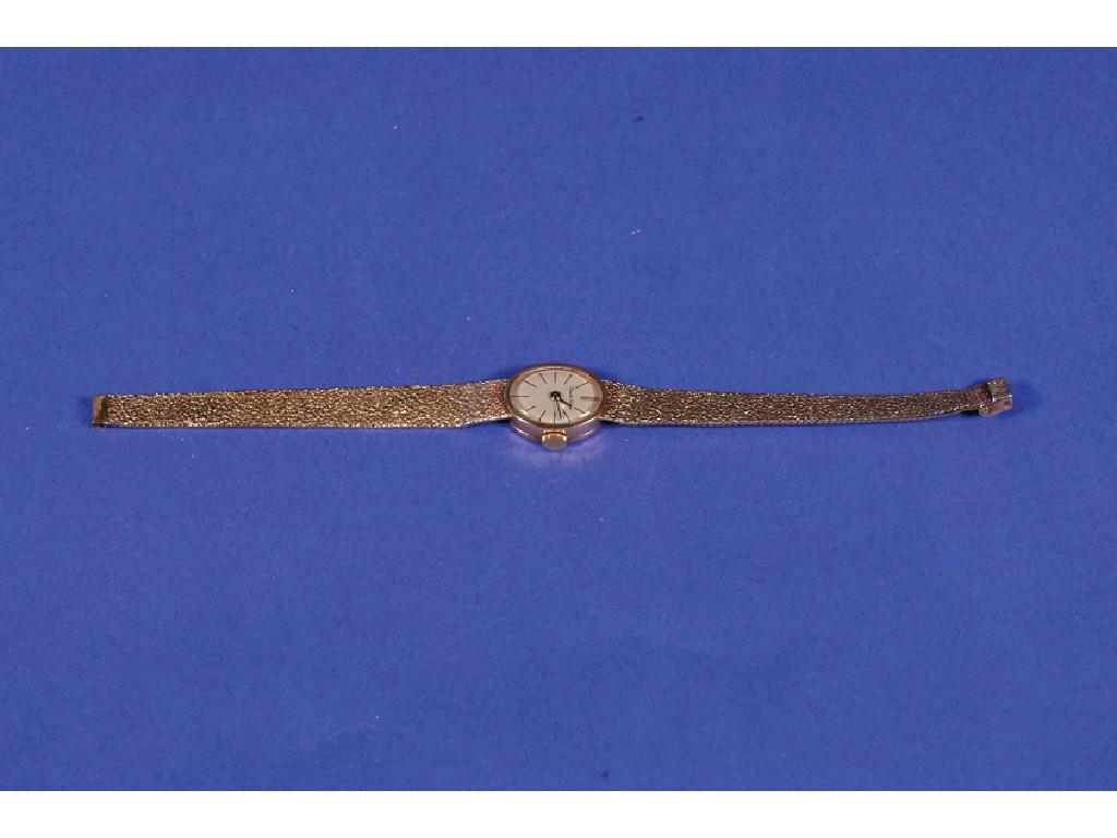 Appraisal: A LADIES BUECHE-GIROD WRISTWATCH the oval dial inscribed Bueche-Girod with