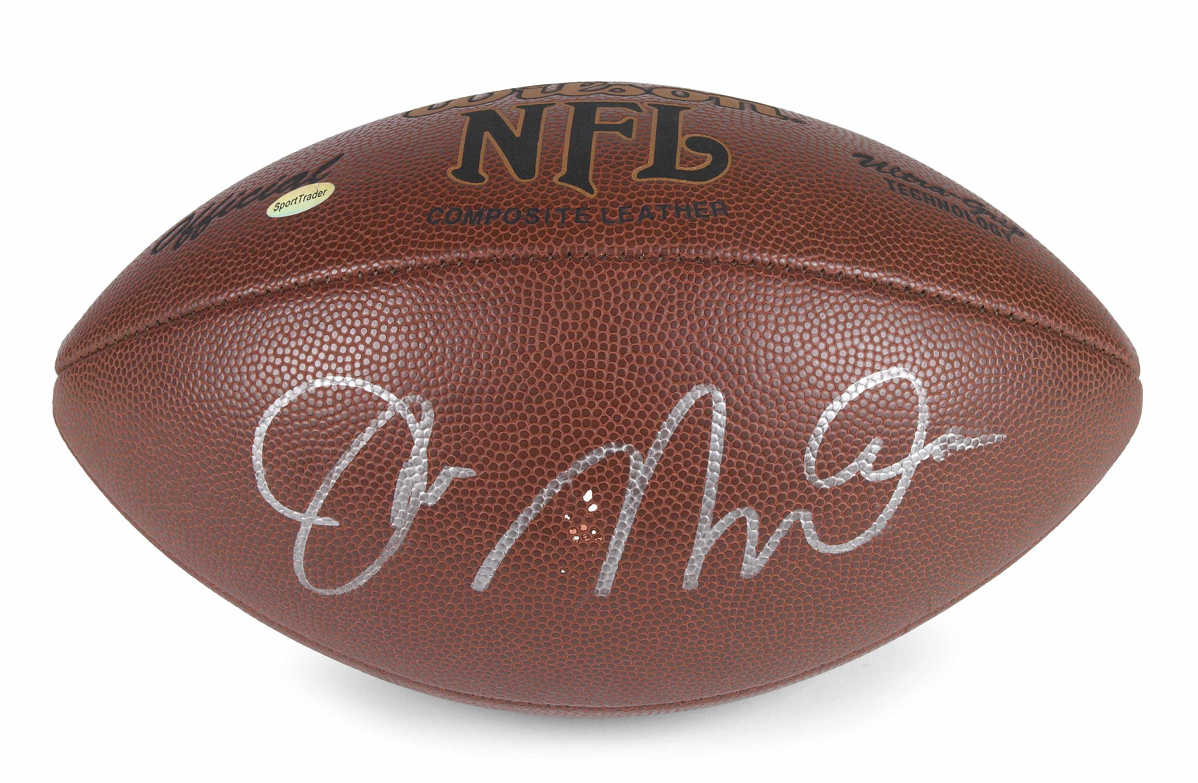 Appraisal: Football signed by Joe Namath An official Wilson NFL football