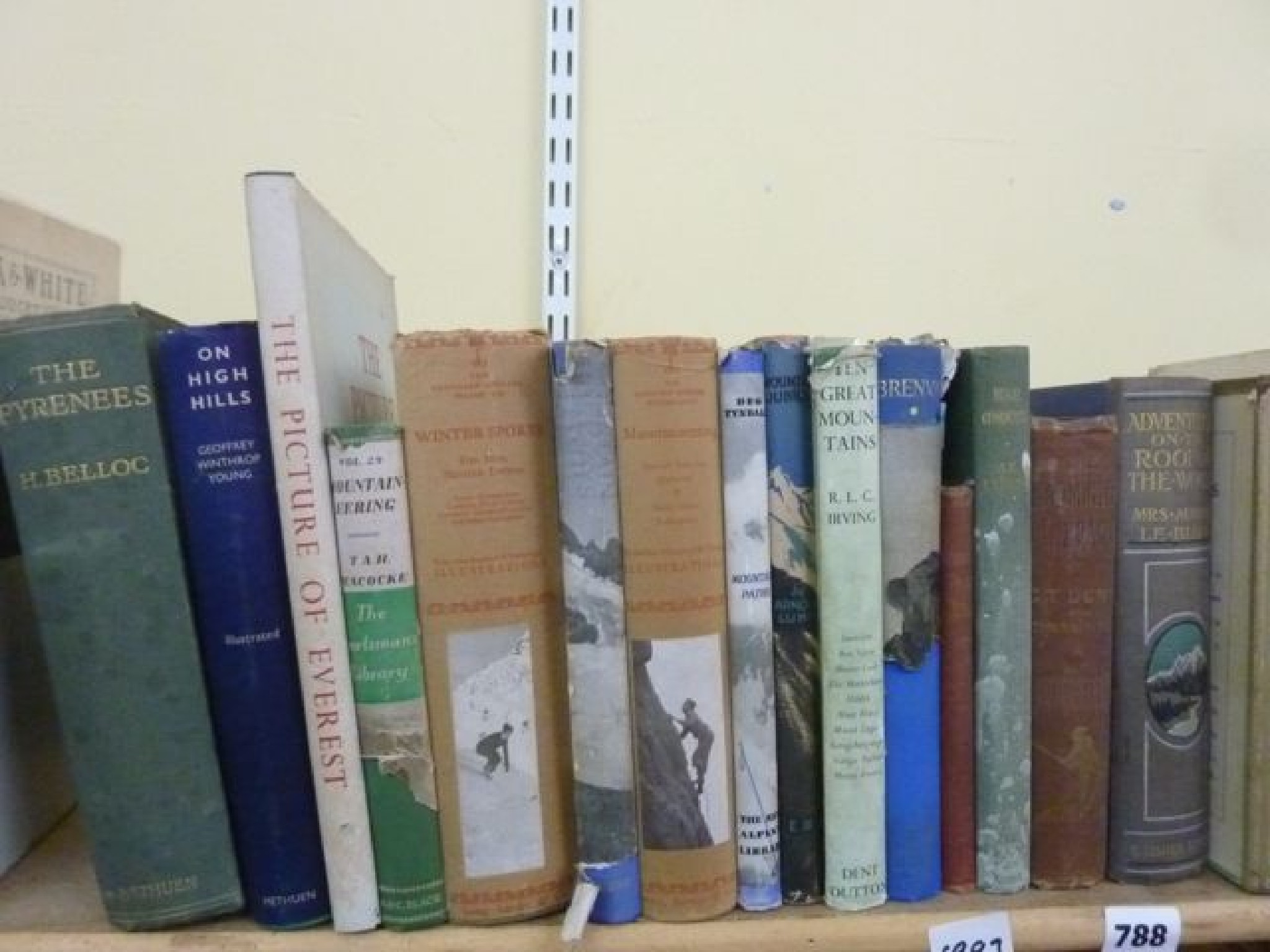 Appraisal: A collection of books relating to mountaineering mainly early th