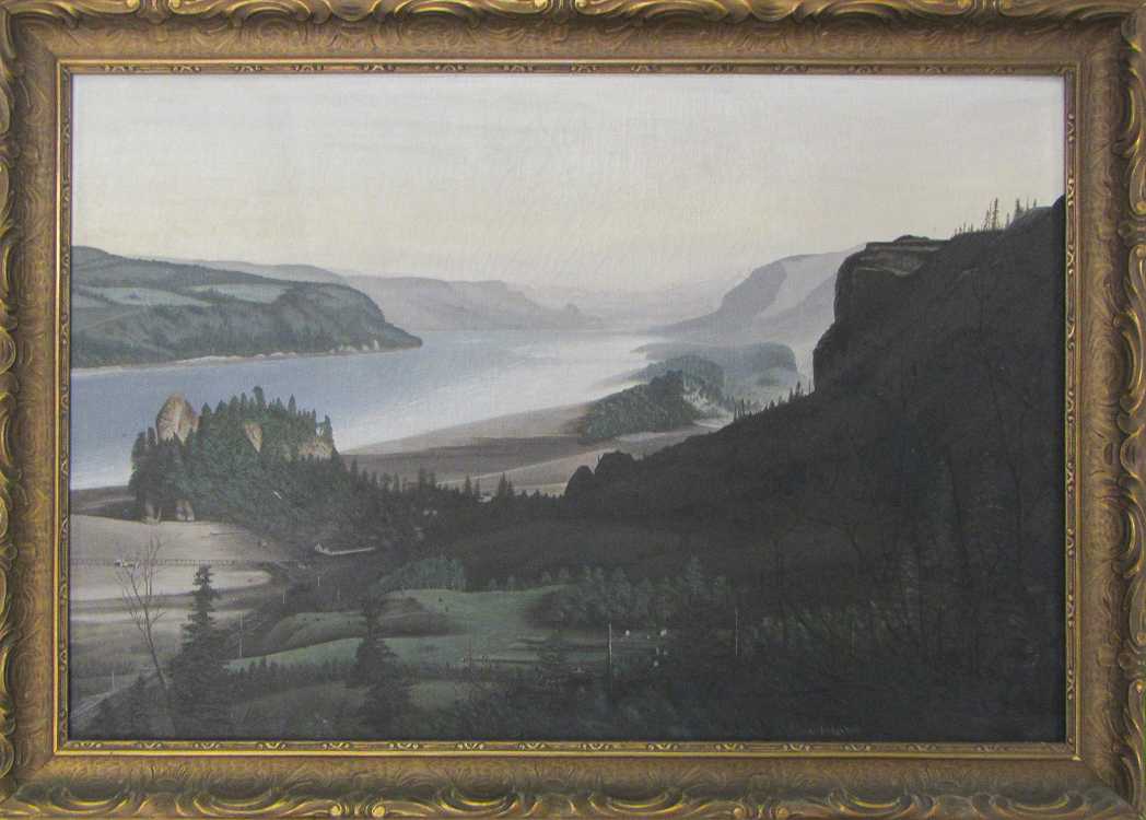 Appraisal: M ASHLEY ANDERSEN OIL ON CANVAS Oregon th century Columbia