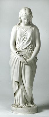 Appraisal: A COPELAND PARIAN WARE FIGURE MAIDENHOOD after Edgar G Papworth