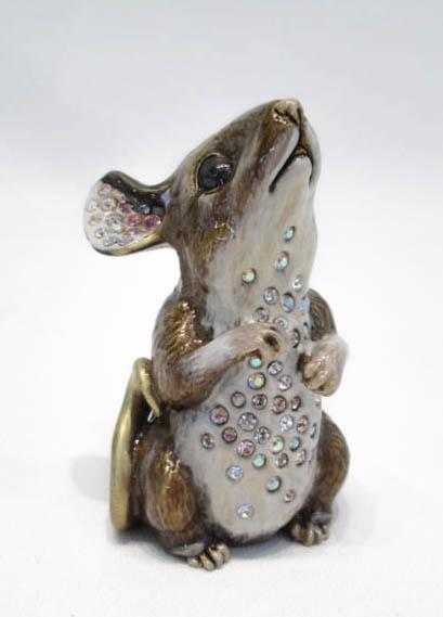 Appraisal: JAY STRONGWATER STANDING MOUSE decorated in Swarovski crystals Height inches