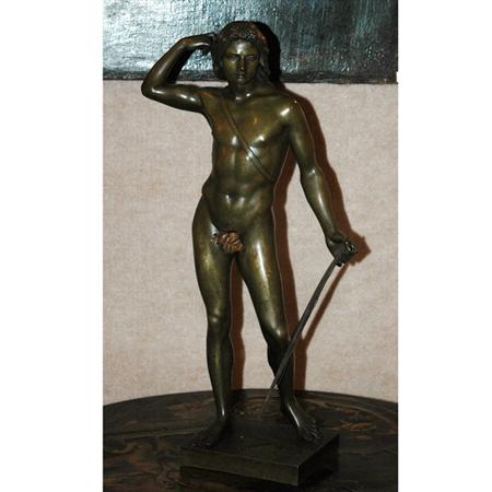 Appraisal: Bronze Figure of a Male Nude Estimate -