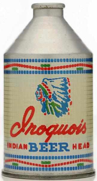 Appraisal: Iroquois Indian Head Beer Crowntainer Beer Can - Condition A