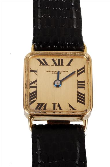 Appraisal: Vacheron-Constantin a lady's carat gold square wrist watch ref circa