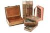 Appraisal: GILT LEATHER ITALIAN HOLLOW BOOKS - Including Lg Single Volumes