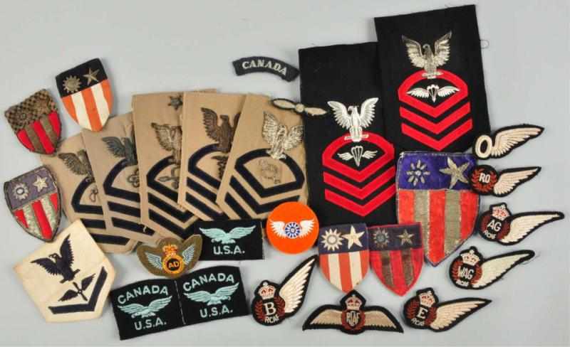 Appraisal: Lot of US Military Patches Consists of arm and jacket