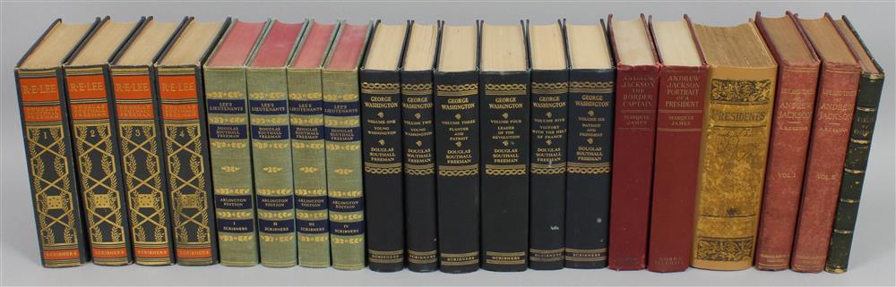 Appraisal: VOLUMES OF AMERICANA AND CIVIL WAR BIOGRAPHIES INCLUDING DOUGLAS FREEMAN