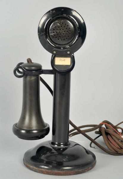 Appraisal: Western Electric AL Candlestick Telephone Black bras A faceplate marked