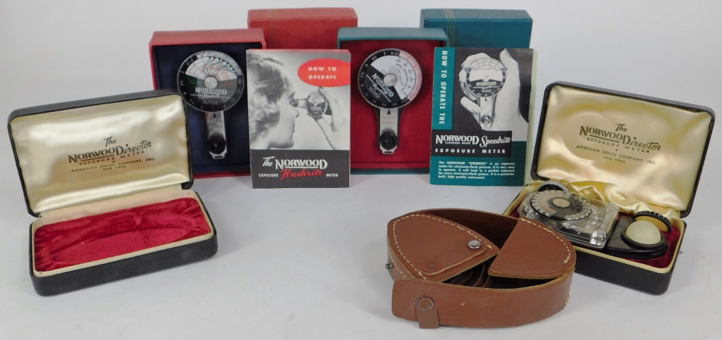 Appraisal: GROUP OF VINTAGE NORWOOD EXPOSURE METERS Group of vintage Norwood