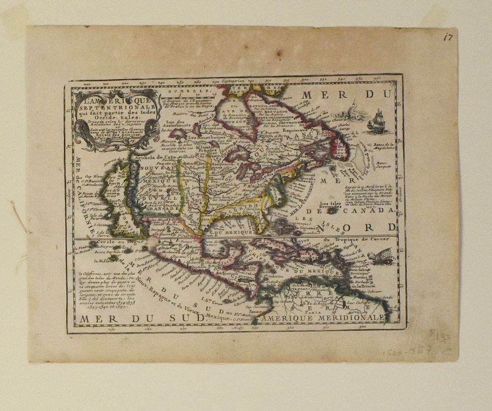 Appraisal: Jacques Chiquet North America Map California as an Island Jacques