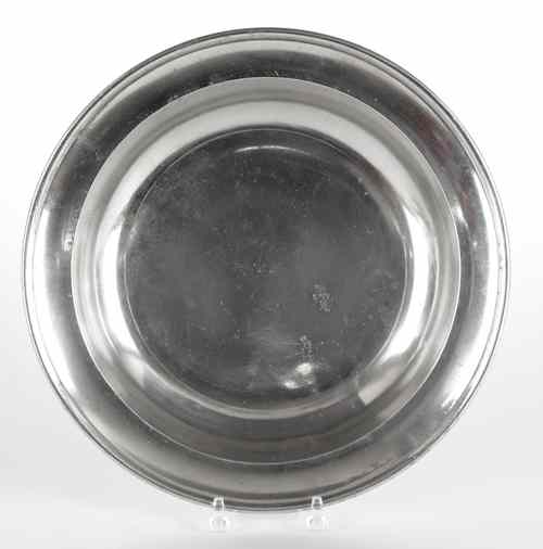 Appraisal: Wallingford Connecticut pewter deep dish ca bearing the touch of